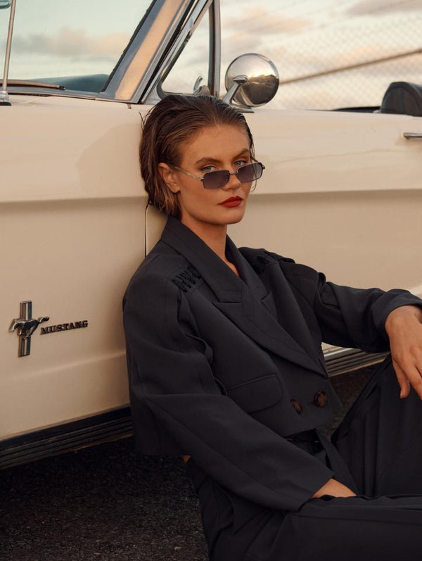 X Jordan Simek / Mile High / Silver Metal & Blue Lens - Shade Files